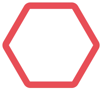 small red hex outline